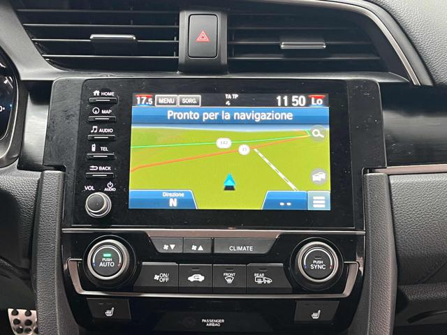 HONDA Civic 1.0T 5 porte UNIPROP.|LED|RETROCAMERA|ACC|CARPLAY